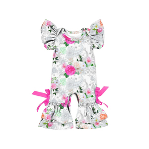 2L-LY Pelele de bebé con estampado floral, traje de bebé, pijama, ropa para recién nacido - Product Image 3