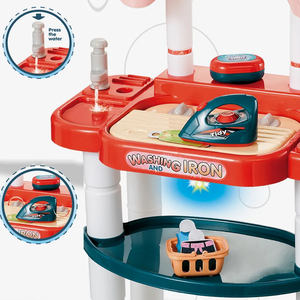 Set Gioco Casa con <span class=keywords><strong>Aspirapolvere</strong></span>, Carrello per Pulizie <span class=keywords><strong>Giocattolo</strong></span> in Plastica per Bambini - Product Image 2