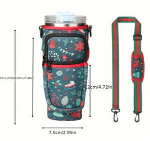 ที่ใส่ขวดน้ำทำจากนีโอพรีนสุดหรูขนาด40ออนซ์ที่ใส่แก้วเครื่องดื่มที่ใส่แก้วน้ำสลิงพร้อมห่วงคล้องกุญแจกระเป๋าใส่โทรศัพท์ - Product Image 3