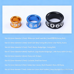 Wholesale Customized Pigeon <strong>Rings</strong> with Bright Colors <strong>for</strong> Easy Identification Racing Pigeon <strong>Rings</strong> Tracking Pigeon <strong>Leg</strong> <strong>Rings</strong> - Product Image 3