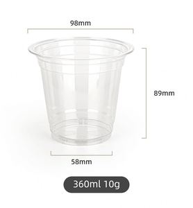 Wholesale PET Cold <b>Drinking</b> <b>Plastic</b> <b>Cup</b> 98mm 12oz 14oz 16oz 18oz 20oz 24oz clear Disposable <b>Cups</b> with Lids and Straws - Product Image 2