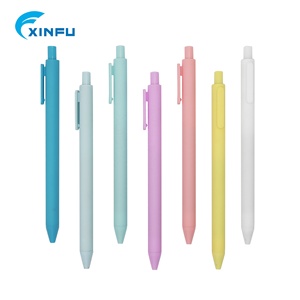 Stationary plastic gel ink soft rubber pen best Selling Promotion wholesale ballpoint pen With Custom Logo