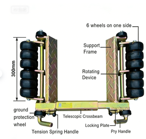Plataforma Rodante Universal de Acero Industrial para Remolque de Automóviles con Patines de Neumáticos de Ancho Ajustable para la Mayoría de los Sedanes, SUV, Camionetas y Camiones Ligeros - Product Image 3