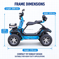 Scooter électrique tout-terrain 12000W, 4 roues, ATV électrique, quad pour la plage, la montagne et l'escalade