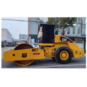 Rouleau compacteur Caterpillar CS683E d'occasion de 20 tonnes, rouleau compacteur vibrant Cat CS683E à vendre - Product Image 1