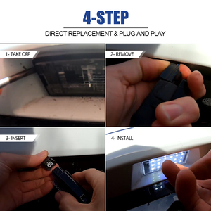 Vente en gros de feux de plaque d'immatriculation LED blancs, remplacement direct pour <span class=keywords><strong>Renault</strong></span> Vel Satis Twingo II Clio III IV Espace IV Laguna II III - Product Image 4