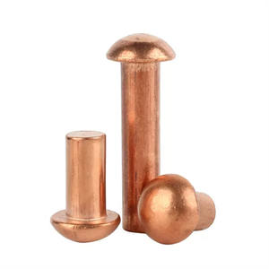 Rivets solides à tête demi-ronde en cuivre avec <span class=keywords><strong>rivet</strong></span> en laiton semi-rond <span class=keywords><strong>DIN</strong></span> <span class=keywords><strong>660</strong></span> - Product Image 2