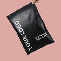 Sac d'emballage en plastique polyéthylène noir givré avec logo personnalisé pour vêtements, maillots de bain, t-shirts, sac à fermeture éclair, sac ziplock, emballage de vêtements CPE