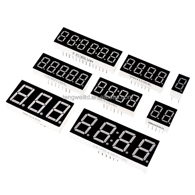 0.56 Inch LED Segment Displays in Red 7 Segment Display Digit Tube  Common Cathode/Anode