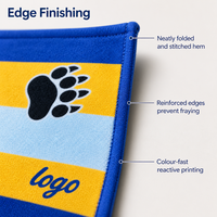 Serviette de sport en microfibre épaisse, super absorbante, séchage rapide, brodée, écologique, taille personnalisée, logo, cadeau pour la maison, l'hôtel, vente en gros