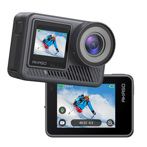กล้องแอคชั่น AKASO Brave 8 LE 4K60FPS ถ่ายภาพ 20MP หน้าจอสัมผัส กันน้ำ มุมกว้างพิเศษ ซูม 16 เท่า พร้อมระบบกันสั่น SuperSmooth - Product Image 1