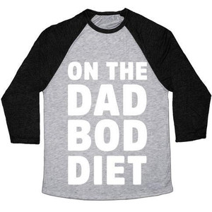 Camiseta de béisbol unisex Tri-Blend de On the Dad Bod Diet - Product Image 4