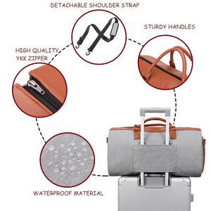 Sacs à vêtements convertibles personnalisés pour femmes pour les voyages Sac de voyage pour vêtements Sac de costume personnalisé Sacs à vêtements pour robe de mariée pour costume - Product Image 5