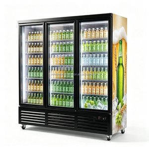 Nuevo Refrigerador Vertical Comercial de Tres Puertas 2026, Vitrina Exhibidora de Bebidas Silenciosa para Tiendas de Abarrotes - Product Image 6
