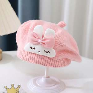 <span class=keywords><strong>Béret</strong></span> en laine tricoté à motif animal pour bébé <span class=keywords><strong>garçon</strong></span> et fille, printemps et automne, mignon, chaud et coupe-vent - Product Image 5