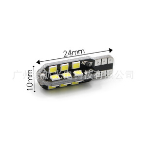 Decodificador LED para Automóvil T10 2835 24SMD w5w, Luces de Estacionamiento Laterales, Luces del Panel de Instrumentos, Luces de Matrícula (Canbus) - Product Image 1
