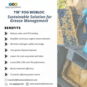 Bloc bio-catalytique pour la décomposition continue des graisses, fabriqué en plastique durable - Product Image 1