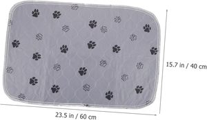 Almohadillas de orina reutilizables para entrenamiento de perros con logotipo personalizado, almohadilla impermeable lavable para mascotas para viajes, entrenamiento para ir al baño - Product Image 3