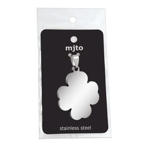 Ciondolo a Fiore in Acciaio Medio 29x34mm per Creazione Gioielli - Product Image 2