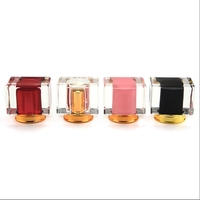 Paquet de bouteille de parfum de jet de luxe de 50ml bouteilles d'emballage cosmétiques transparentes flacon en verre de parfum