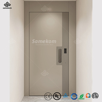 Porte d'entrée double Porte extérieure en acier avec serrure commerciale moderne
