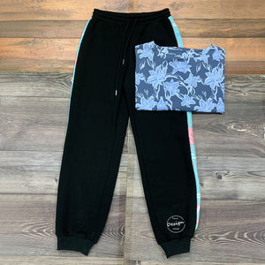 Vente en gros tissu polaire écologique 100% coton 310 GSM de haute qualité pantalon de survêtement taille moyenne pour femmes impression personnalisée lâche - Product Image 1