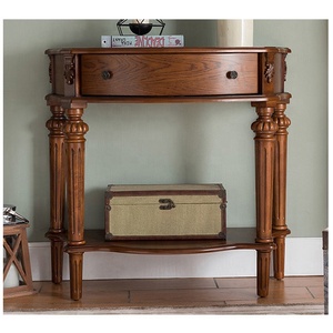 <strong>Rustic</strong>/Shabby Chic Wooden Hallway <strong>Console</strong> <strong>Table</strong>/White Cedar 151cm - Product Image 2