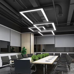 Lampadario rettangolare a LED personalizzato per case viventi 75*50mm luce a sospensione con telecomando a forma lunga - Product Image 2