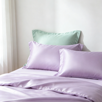 ShiSilk Housse de couette 100% soie, motif dessin animé, faite à la main, écologique, douce pour la peau, luxe moderne, toutes saisons, pour hôtel et maison, taille QUEEN 94*98 19