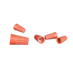 Embout de câblage en spirale Junlian Electronics P1 P2 P3 P4 P6 Orange, borne fermée en PVC pour usage en ingénierie électrique - Product Image 3
