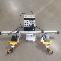 Robot de soldadura automática de doble pistola oscilante, Tractor, imanes permanentes de haz de caja, soldadura de costura de tracción en las cuatro ruedas