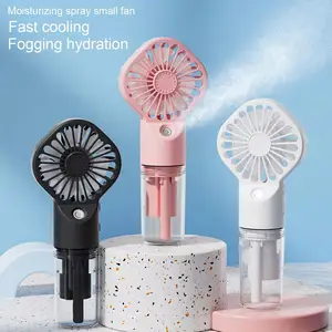 Ventilador de névoa com tanque de água, spray de mão personalizado, refrigerador de ar portátil para uso ao ar livre, mini névoa de refrigeração