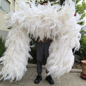 Énorme <span class=keywords><strong>boa</strong></span> de luxe en plumes d'autruche de 3 m, super moelleux et lourd, pour mariage, carnaval, spectacle de danse, déguisement de scène, décoration - Product Image 1