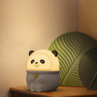 Lampe de nuit LED en silicone mignonne pour enfants, douce au toucher, à intensité variable, idée cadeau