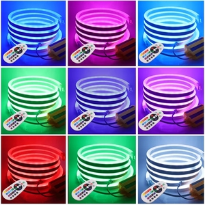 Bande lumineuse RGB fluo avec contrôle par application WIFI BT 5050 2835, lumière blanche/blanche chaude, Flexible, corde lumineuse EU UK AU 220V US 110V - Product Image 5