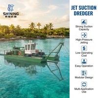 Drague à aspiration par jet, profondeur de dragage de 15 m, pour la récupération de sable alluvial, la remise en état des terres et les applications de dragage en eaux intérieures