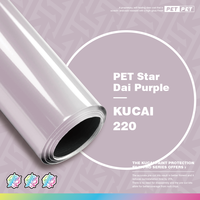 Nouveauté : Vinyle PVC imperméable PET Star Dai Purple Super Stretch à changement de couleur pour graphiques automobiles