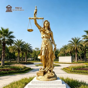 Famosa Escultura de Bronce de la Dama de la Justicia, Estatua de Bronce de Libra - Product Image 3