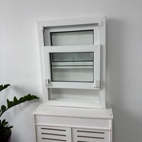 Fenêtre à guillotine multi-chambres en PVC, profilé vinyle, verre trempé, pour construction résidentielle neuve, conforme NFRC
