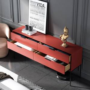 ตู้ลิ้นชักลิ้นชักสีอ่อนสไตล์อิตาเลียนสไตล์มินิมอลหรูหราทางเข้าหรูหราสไตล์ห้องนั่งเล่นไม้ - Product Image 2