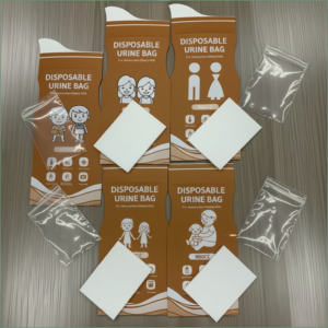 Sac à urine jetable en PE, pochette absorbante, urinoir de voyage à solidification rapide, OEM personnalisé pour le camping, 900CC, livraison rapide - Product Image 1