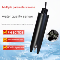 Sonde de qualité de l'eau multiparamètres RS485 pH Chlore résiduel Oxygène dissous EC TDS pour la surveillance des eaux usées en aquaculture
