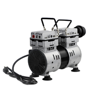 Pompa vakum portabel Ac 220v 110v HC750A2-2 dengan saklar pompa hisap elektrik Ce disesuaikan untuk CNC penahan kerja
