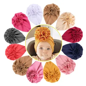 बच्चे टोपी बच्चों लोचदार बच्चे पगड़ी टोपी लड़कियों के लिए बुलेट कपड़े Headwrap हेडबैंड शिशु Beanie टोपी