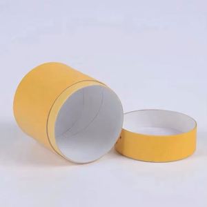 Emballage personnalisé en tube cylindrique en papier kraft rond, en papier blanc, pour cosmétiques, pot en papier pour cadeau cosmétique - Product Image 2