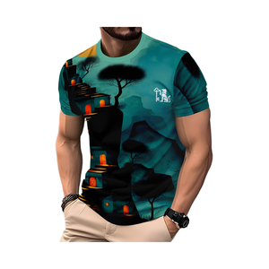 Sublimazione stampa trasferimento di calore t-Shirt bianche personalizzate Logo Interlock Casual sport traspirante 100% in poliestere tinta unita camicia da uomo - Product Image 1