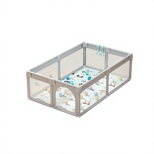 N1 PPE 120cm Corral Para bebes รั้วกั้นเด็กเล่นขนาดใหญ่ตาข่ายนุ่มระบายอากาศพับเก็บได้คอกเด็กเล่นปากกาสำหรับเด็กทารก - Product Image 1