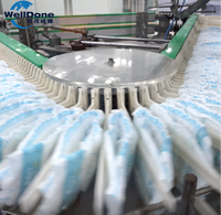 Línea de Producción de Pañales para Bebé Welldone Full Servo, Máquina para Fabricar Pañales para Bebé