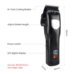 Tondeuse à cheveux électrique professionnelle pour hommes avec lames affûtées pour salon de coiffure et usage domestique - Product Image 2
