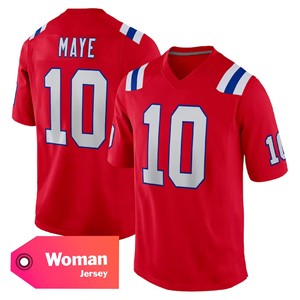Damesjersey New England 10 Derek Maye Stitched Player Game American Football Jersey Gestikte jerseys - Product Image 4